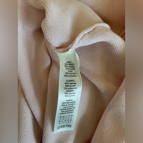 White House Black Market Pink Sleeveless Top - Picture 4 of 7